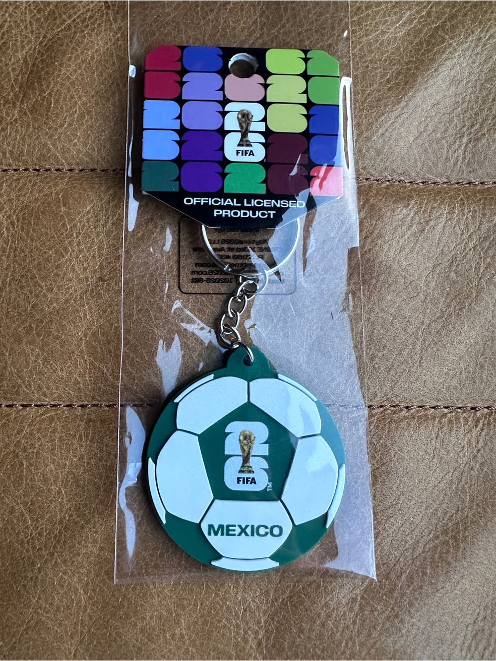 Licensed FIFA World Cup 2026 soccer ball football keychain key chain